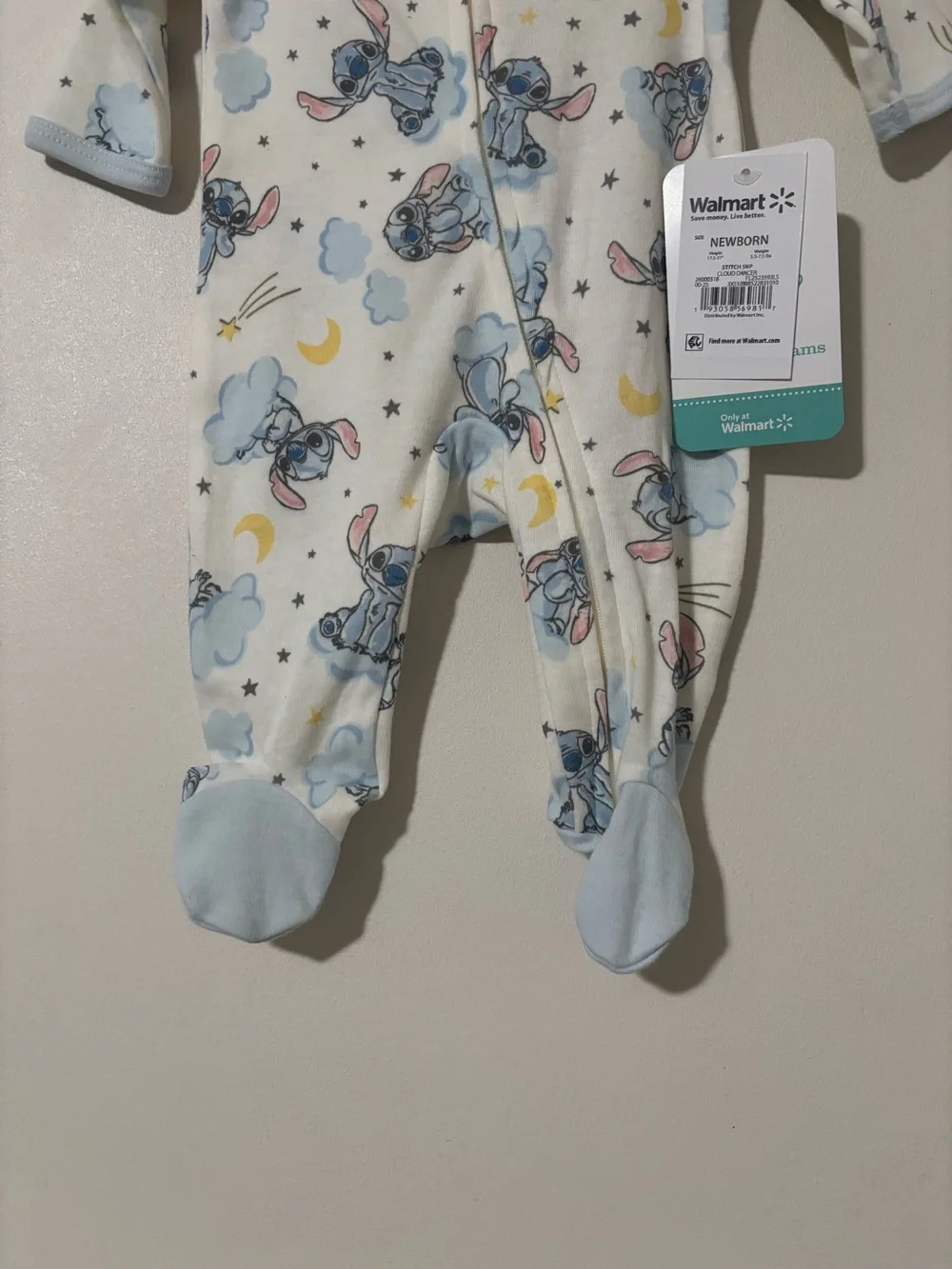 Disney Baby Stitch Pajamas Size Newborn